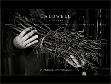 Tablet Screenshot of caldwellvineyard.com